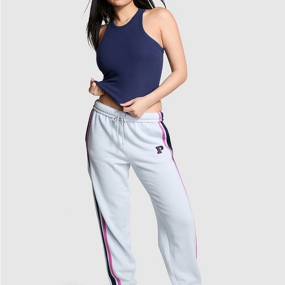 VS Pink Ivy Fleece Relaxes Sweatpants NEW RELEASE XXL - Picture 2 of 7